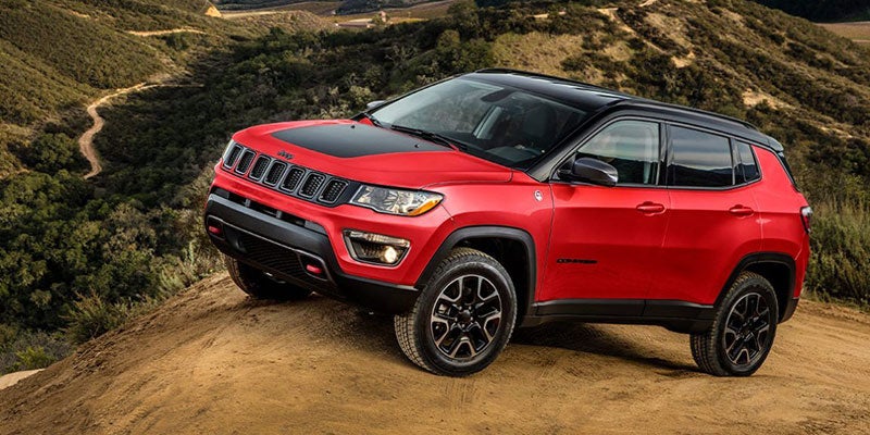 red 2021 jeep compass