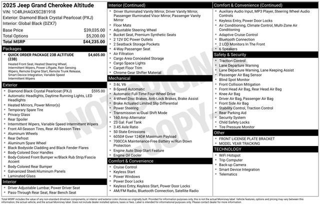 2025 Jeep Grand Cherokee Altitude