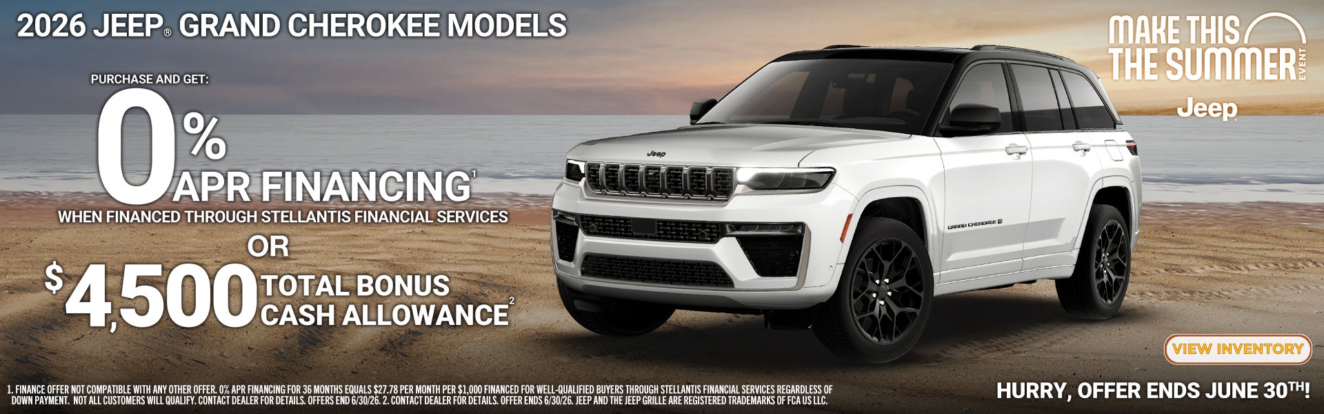 Jeep Grand Cherokee Offer