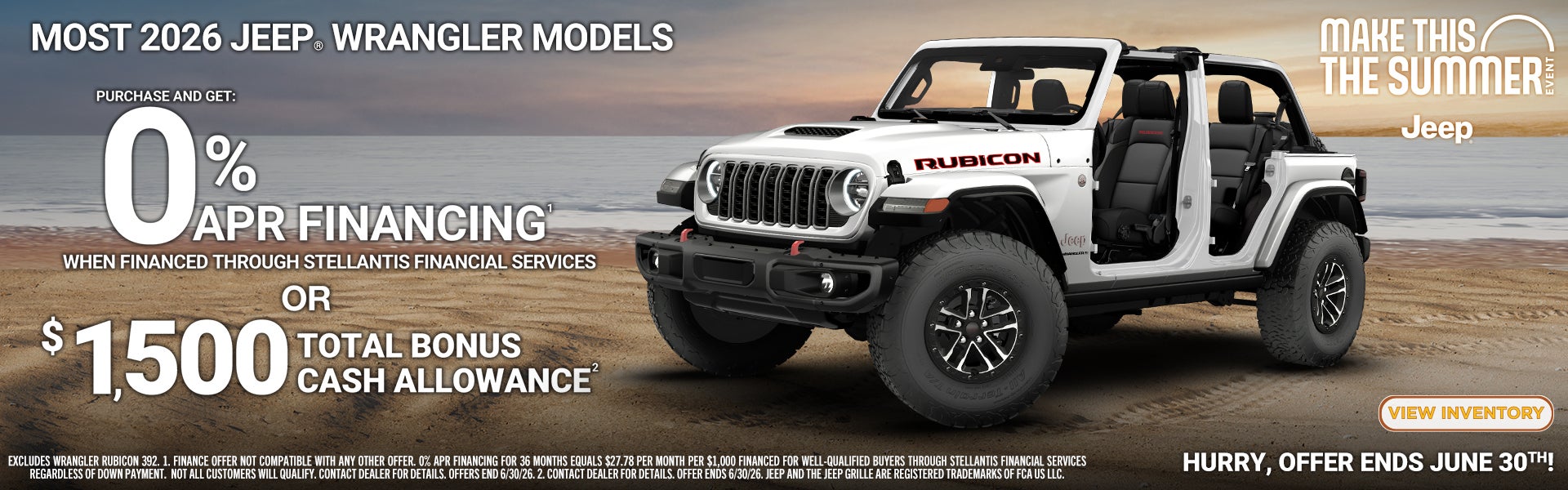 Jeep Wrangler Offer